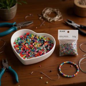 Perline colorate Ilan Abalorios da 3 mm per la creazione di gioielli, 50 g - Product Image 3