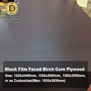 Contreplaqué filmé noir, noyau en bouleau, étanche, WBP, contreplaqué phénolique pour coffrage en béton - Product Image 3