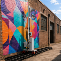 Mini Impresora de Pared DX7 DX10, Máquina de Inyección de Tinta UV Vertical Portátil, Equipo Digital de Murales de Alta Resolución CMYK