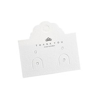 Étiquette personnalisée avec logo pour boucles d'oreilles, étiquette de bijoux