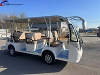 Autobús Turístico Eléctrico de 11 Plazas, 4 Filas, 72V 100Ah, Autonomía de 80-100 km, Colores Personalizados para Resorts y Zonas Turísticas, Disponible en Stock