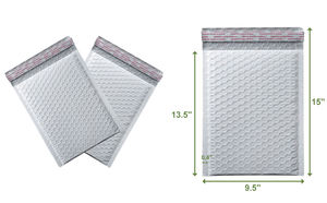 Enveloppes à bulles écologiques 9,5x13,5 pouces Auto-adhésives Imperméables Rembourrées Opaques Sacs d'expédition pour boutiques - Product Image 5