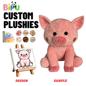 Maßgefertigte Superweiche Schweinchen-Plüschtiere OEM-Hersteller Multi-Design <span class=keywords><strong>Monster</strong></span>/Tier/Weihnachten PP-Baumwolle Gefüllte Tiere Großbestellung - Product Image 1