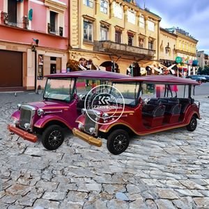 Voiture de golf électrique 8 places de type club car, type navette touristique ancienne, vente en gros 2025 - Product Image 4