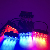 Luz LED Multicolor de 12V para Parrilla de Coche/Camioneta, Luz Estroboscópica de Advertencia Todoterreno, Barra de Luz de Emergencia para Conducción, Luz DRL para ATV