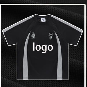 Sports Rugby Jersey <b>Summer</b> Breathable Mesh Patchwork Oversized Raglan Short Sleeve T-<b>Shirt</b> Unisex Fashion Sports Jersey - Product Image 3