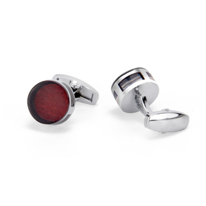 <span class=keywords><strong>Gemelos</strong></span> Redondos de Aleación de Zinc Color Rojo Oscuro para Hombre, Accesorios de Moda, Joyería para Traje y <span class=keywords><strong>Camisa</strong></span>, Venta al Por Mayor Daili - Product Image 1