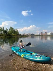 โรงงานผลิตโดยตรง ซัพ 450LBS แบบยืนพาย บอร์ด SUP แบบเป่าลมด้วยเทคโนโลยีดรอปสติทช์ พร้อมเทคโนโลยีการเชื่อมด้วยความร้อน - Product Image 1