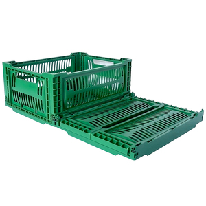 large storage boxes heavy duty collapsible plastic crate for fruits and vegetables - Product Image 3