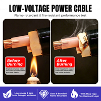 Câble d'alimentation en cuivre pur LSZH WDZBN-YJY 0,6/1kV 3x50+2x25mm² pour le câblage de projets électriques souterrains