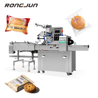 Machine automatique d'emballage d'oreiller 350 pour la baguette de biscuits de gâteau de lune de pain de croissant pour l'emballage de papier