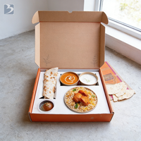 Maßgefertigte Verpackungsboxen für Chicken Nuggets, Pommes Frites, Shawarma, Biryani und Reis zum Mitnehmen - Einweg-Papierbehälter für Lebensmittel