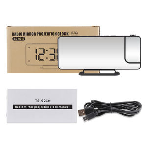 <span class=keywords><strong>Radio</strong></span> reloj con proyección LED Reloj de pared digital Función de alarma Diseño moderno para uso doméstico y de oficina - Product Image 3