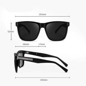 Lunettes de soleil polarisées carrées TR90 anti-éblouissement UV400 pour hommes, avec logo personnalisé, style vintage 2025, pour la conduite et la pêche - Product Image 5