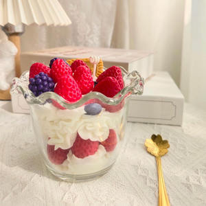 Pots <span class=keywords><strong>de</strong></span> bougie <span class=keywords><strong>en</strong></span> <span class=keywords><strong>verre</strong></span> d'aromathérapie faits à la main meilleure vente cire <span class=keywords><strong>de</strong></span> soja bougie parfumée <span class=keywords><strong>en</strong></span> cire d'abeille cristal personnalisée bougie <span class=keywords><strong>de</strong></span> crème glacée Macaron - Product Image 3