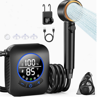 Douche de camping portable rechargeable, pompe à eau 5 vitesses, pommeau de douche 8000 mAh USB, pour voyage en extérieur, fabriqué en Chine, pour camping-car