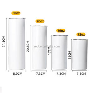 Vaso de acero inoxidable con sublimación en blanco de 20oz/30oz con aislamiento flaco al por mayor con pajita, <span class=keywords><strong>vasos</strong></span> térmicos a granel - Product Image 4