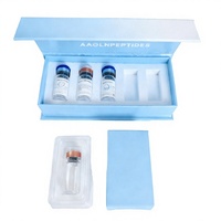 Plateau en plastique pour 2 ou 3 flacons de 2 ml avec emballage en carton laminé mat pour médicaments, carte blister pour flacon de médicament