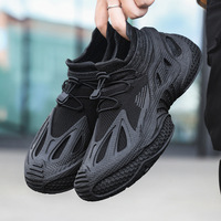 Baskets décontractées pour hommes style rétro OEM, avec empeigne en maille respirante, semelle épaisse rehaussante, chaussures de sport tendance pour jeunes