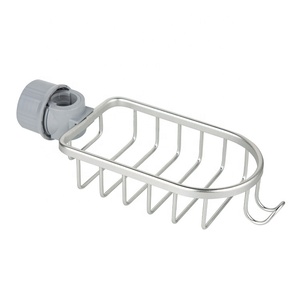 Gloway Faucet Drying Storage Rack <strong>Burr</strong> Free Aluminum Grid Design Bottom Space Saving Kitchen Sink Caddy Organizer Sponge <strong>Holder</strong> - Product Image 1