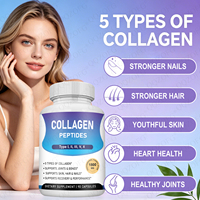 Collagène Multi-Peptides Premium, Complexe de Protéines de Collagène, Capsules de Collagène, Complexe de Collagène pour Cheveux, Peau et Ongles
