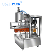 Machine de remplissage et de bouchage automatique de sachets à bec verseur RI-2A avec trémie de mélange en acier inoxydable pour boissons et sachets souples