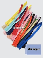 0 #   Mini fermeture éclair en nylon à verrouillage automatique, à glissière libre, pour vêtements de poupée, couture, artisanat, accessoires vestimentaires, projets DIY faits main
