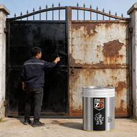 Peinture époxy liquide anti-corrosion riche en zinc, couleurs personnalisées, pour bateaux, murs et métaux, application au pistolet à base d'eau