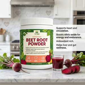 Polvo de Remolacha Natural OEM/ODM, Apoya la Salud del Corazón, la Circulación Sanguínea, Aumenta el Óxido Nítrico, Polvo Superalimento Antioxidante - Product Image 2