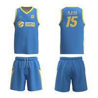 Dernière Conception Impression Sublimée En Gros Maillot de Basket-Ball Personnalisé pour les Jeunes Uniformes de Basket-Ball Réversible
