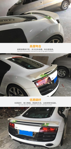 Aileron de voiture modifié en fibre de carbone lisse adapté à l'<span class=keywords><strong>Audi</strong></span> <span class=keywords><strong>R8</strong></span> <span class=keywords><strong>V8</strong></span> V10, modification de l'aileron arrière en fibre de carbone - Product Image 6