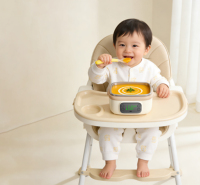 Boîte à lunch électrique sans fil personnalisée de 14000 mAh avec recharge USB, conteneur alimentaire chauffant thermique portable pour bébé