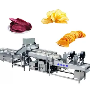 Fabrik maschinen Voll automatische gebackene Kartoffel verarbeitung anlage Kartoffel chips Produktions linie Gefrorene Pommes Frites Herstellungs maschine