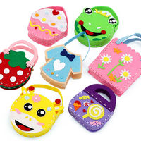 Jouets de couture faits main en feutre non tissé pour la maternelle, motif dessin animé mignon, éducation précoce, artisanat créatif animalier, sac DIY BBTOY