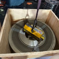 Matritze KAHL X46Cr13 Acier inoxydable, Matrice plate pour moulin à granulés, Roulement de moteur, Engrenage de moteur, Moteur 110 kW de haute qualité, Granulés de biomasse