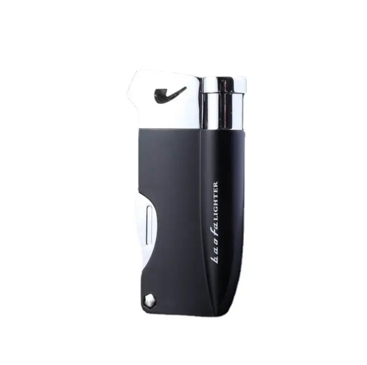 New Multifunction Refillable Butane Gas Metal smoking Cigarette Lighter With Pipe Tools Combination Set
