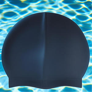 Bonnet de bain en silicone, couleur unie, unisexe, imperméable, pour la natation et les sports nautiques - Product Image 4