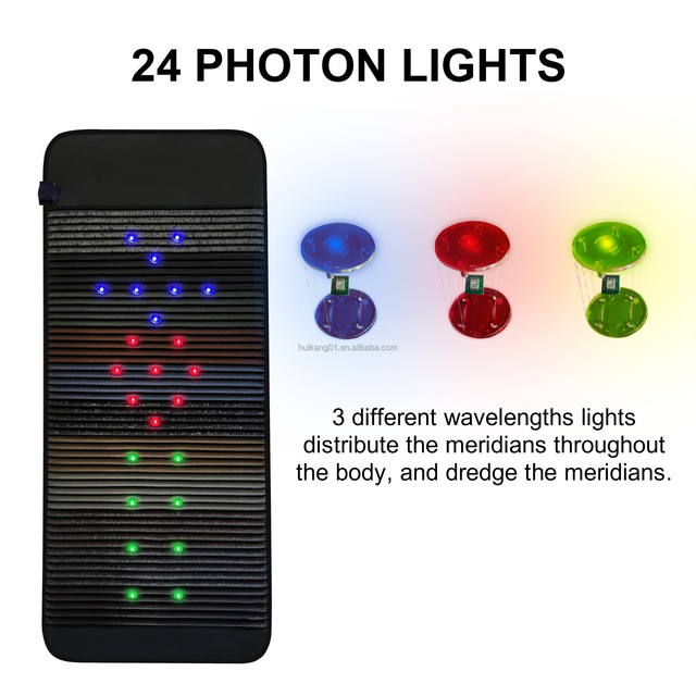 Fitkang OEM 80*190CM Photon Amethyst Crystal Far Infrared Mat PEMF Heating Mattress Bio Magnetic Healing Chakra Mat for Home