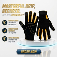 Gants de travail de sécurité haute dextérité à doigts complets compatibles écran tactile, protection anti-coupure pour mécaniciens et ouvriers