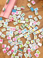 HIMORE Ensemble de tuiles de Mahjong américain classique en gros, 160 tuiles, Mahjong américain de luxe personnalisé en acrylique pour le divertissement