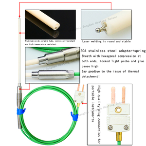 <span class=keywords><strong>R</strong></span>/<span class=keywords><strong>s</strong></span> /<span class=keywords><strong>b</strong></span> ชนิดบัดกรีแบบสัมผัสแพลทินัมโรเดียมวัดอุณหภูมิ0-1800องศาทนต่ออุณหภูมิสูง - Product Image 3