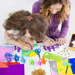 100 יחידות סיכות נייר בצבע זהב 8*15 מ\\\"מ, סיכות ליצירה לילדים, לפרויקטים בבית הספר - Product Image 3