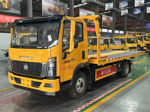 Venta directa de fábrica HOWO 3 toneladas 4 toneladas camión de auxilio de plataforma plana camión de remolque uno dos camión de auxilio para la venta - Product Image 2