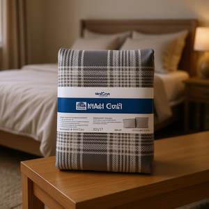 Couverture en plaid Madl Coli King Size, polyester, douce, réversible, literie d'hiver, style classique - Product Image 2