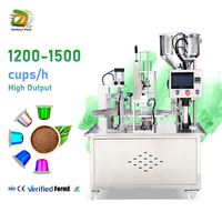 Machine d'emballage automatique de capsules de café Nespresso à haute efficacité, machine de remplissage et de scellage de capsules de café en poudre K-cup