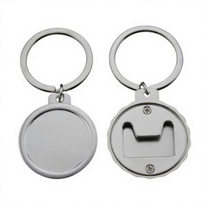Custom 3D Zinc Alloy Digital Printing Blank for Promotional Gifts <b>Mini</b> Beer Lid <b>Bottle</b> Opener Keychain Key Chain - Product Image 1