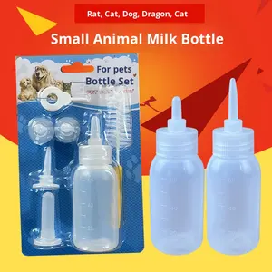 Biberón pequeño para mascotas, nuevo diseño de plástico con 1 año de garantía para cachorros, gatitos, chinchillas y conejos - Product Image 2