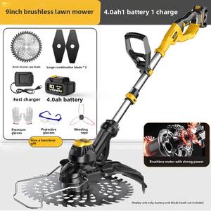 Tondeuse à <span class=keywords><strong>gazon</strong></span> électrique sans fil et débroussailleuse multifonction à batterie au lithium sans fil - Product Image 2