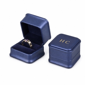 Elegant Private Label Leather Ring <b>Box</b> Factory Bulk Personalized <b>Wedding</b> Jewelry Packaging <b>Box</b> Wholesale for Global Jewelers - Product Image 3