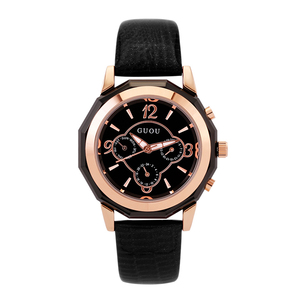 Reloj de Pulsera para Mujer con Esfera Grande, Moderno, Resistente al Agua, de Cuarzo, Elegante, con Correa de Cuero Genuino - Product Image 2